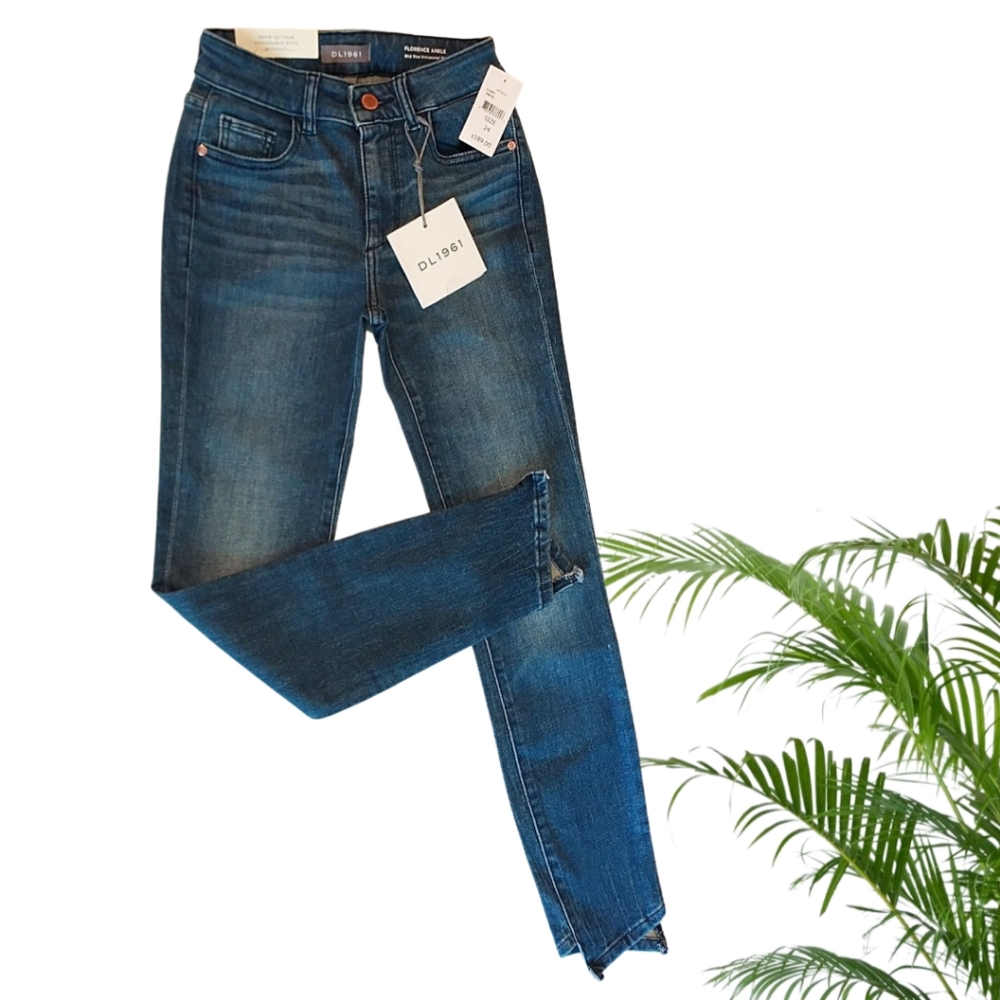 DL1961 Florence Ankle Skinny Blue Jeans Size 24